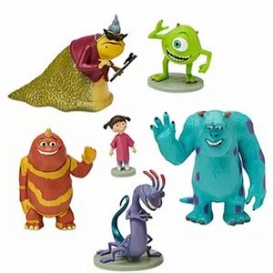 Monsters, Inc. Deluxe Figurine Play Set (6 Toys) by Disney